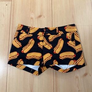 Loudmouth ladies golf Hot Dog Print Shorts